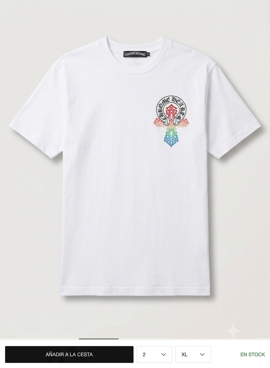 POLERA CHROME HEARTS MULTICOLOR